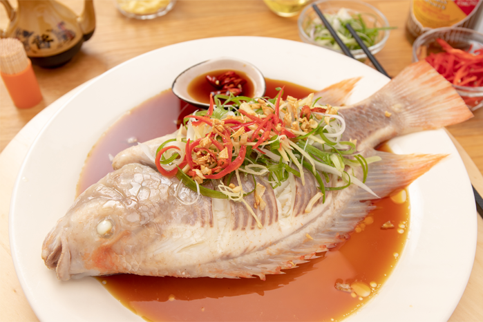 Super Red Tilapia (Hong Kong Style)